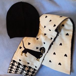 Dachshund Scarf and Beanie